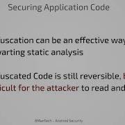 Android Security Obfuscation