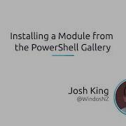 Installing A Module From The PowerShell Gallery