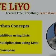 Matrix Operations Using Lists Matrix Addition Matrix Multiplication Matrixaddition Matrices