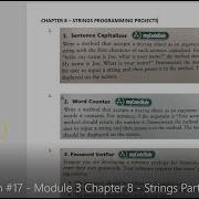 Python Lesson 17 Module 3 Chapter 8 Strings Part 2
