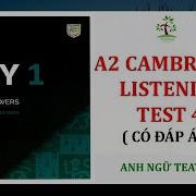 KET 2020 A2 Key 1 Authentic Practice Tests 2020 KET Listening TEST 4 With ANSWER KEY