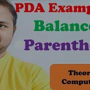 Design PDA For Balanced Parentheses Push Down Automata Theory Of Computation TOC FLAT