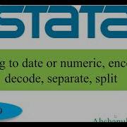 String To Date Or Numeric Encode Decode Separate Split Variable In Stata Bangla Part 9