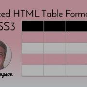 Style HTML5 Tables With CSS3