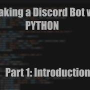 Making A Discord Bot Using Python 1 Setup