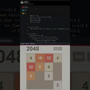 2048 Game In HTML CSS JavaScript Shorts 2048 Coding