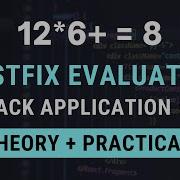 Postfix Evaluation Using Stack Python Data Structure CS TechTube