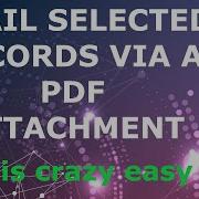Email Selected Records Via A PDF Attachment PHP Runner