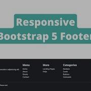 Bootstrap 5 Footer Template