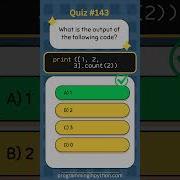 Python Quiz 143 What S The Answer Quiz 143 Python Shorts Quiz Codingchallenge