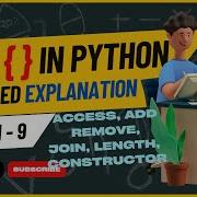 Sets In Python Python For Beginner Add Remove Join Access Sets Items Python Tutorial
