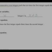 Word Problems Consecutive Integers