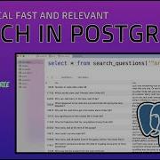 Creating A Search Catalog In PostgreSQL Using Full Text Indexing