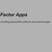 12 Factor
