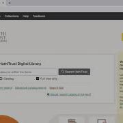 HathiTrust Digital Library Tutorial