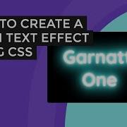 How To Create A Neon Text Effect Using CSS EASY
