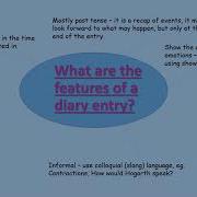Year 3 Features Of A Diary Wednesday 20th Jan