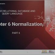 Chapter 6 Normalization Part 6