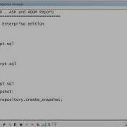 How To Collect AWR ASH And ADDM Report