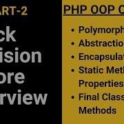 Quick Explain PHP OOP Concepts Part 2 Quick Revision Before Interview With Practical Example