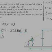 Projectile Motion Problem 3 Dynamics Tutorial