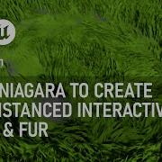 Niagara Based Interactive Grass Fur Experiment In UE