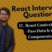 React Interview Questions Context API In React Avoid Prop Drilling
