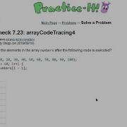 Java Practice It Self Check 7 23 ArrayCodeTracing Arrays Syntax Array Basics