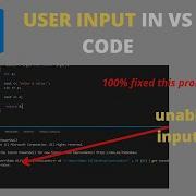 User Input In VS Code With Code Runner Not Taking User Input In Visual Studio Code Fixed Problem