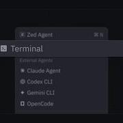 Терминальные потоки в Zed