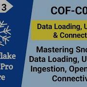 Неофициальное руководство по сертификации SnowPro Core COF C03 Загрузка выгрузка данных и п