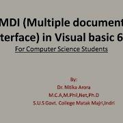 MDI Form In Visual Basic 6 0
