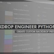 Backdrop Engineer For Nuke Python Tool