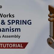 Cam And Spring Mechanism In SolidWorks Full Design Assembly Tutorial Master CAD Studio