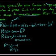 Optimization Maximum Revenue Word Problem