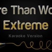 Extreme More Than Words Karaoke Version