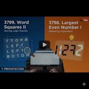 LeetCode 3799 Word Squares II 3798 Largest Even Number DSA Interview Prep Java