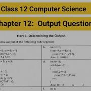 Class 12 Computer Science Chapter 12 Output Questions Step By Step Explained