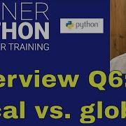 Python Interview Question 6 Global Vs Local Variables