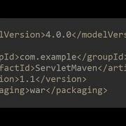 архив Servlet Maven Glassfish Hello World в блокноте