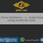 JavaScript Form Validation 7 Submitting The Form Using JavaScript Code 1080
