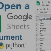 Python Import Read In Google Spreadsheet Using Pandas Open A Google Sheets Document In Python