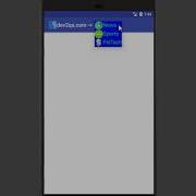 Android ActionBar Spinner Dropdown List Example