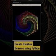 Love Coding Print Rainbow Benzene Using Python Shorts Coding Programming