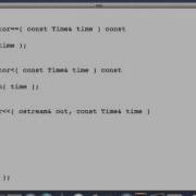 Overloading Stream Operators For The Time Class Screencast