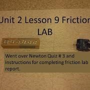 Physics 20 Friction Lab