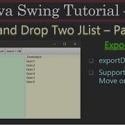 Drag Drop Of JLists Part 7 Of 8 Cleanup On ExportDone Swing Tutorial 66