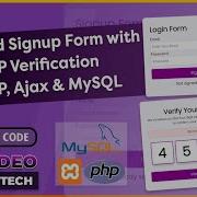 Build And Deploy Login And Register Form With Email OTP Verification Using Html CSS JavaScript Php