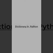 What Is Dictionary In Python Pythonshot Dictionary Shorts Shortvideo Python3 Coding Python