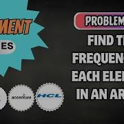L4 Find Frequency Of An Element In An Array On Campus Placement Python Java C